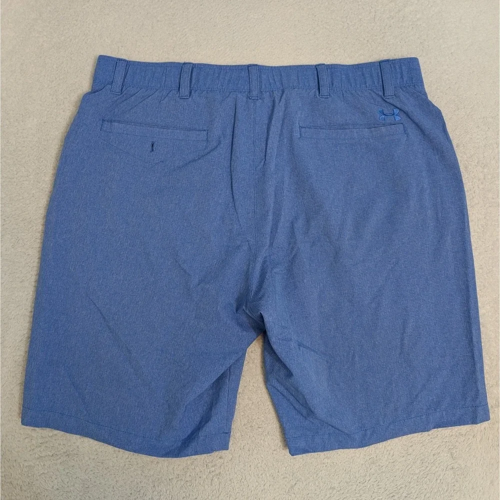 Men's 40x10 Under Armour Match Play Golf Shorts Ultra Blue Grip Waist‎ Stretch